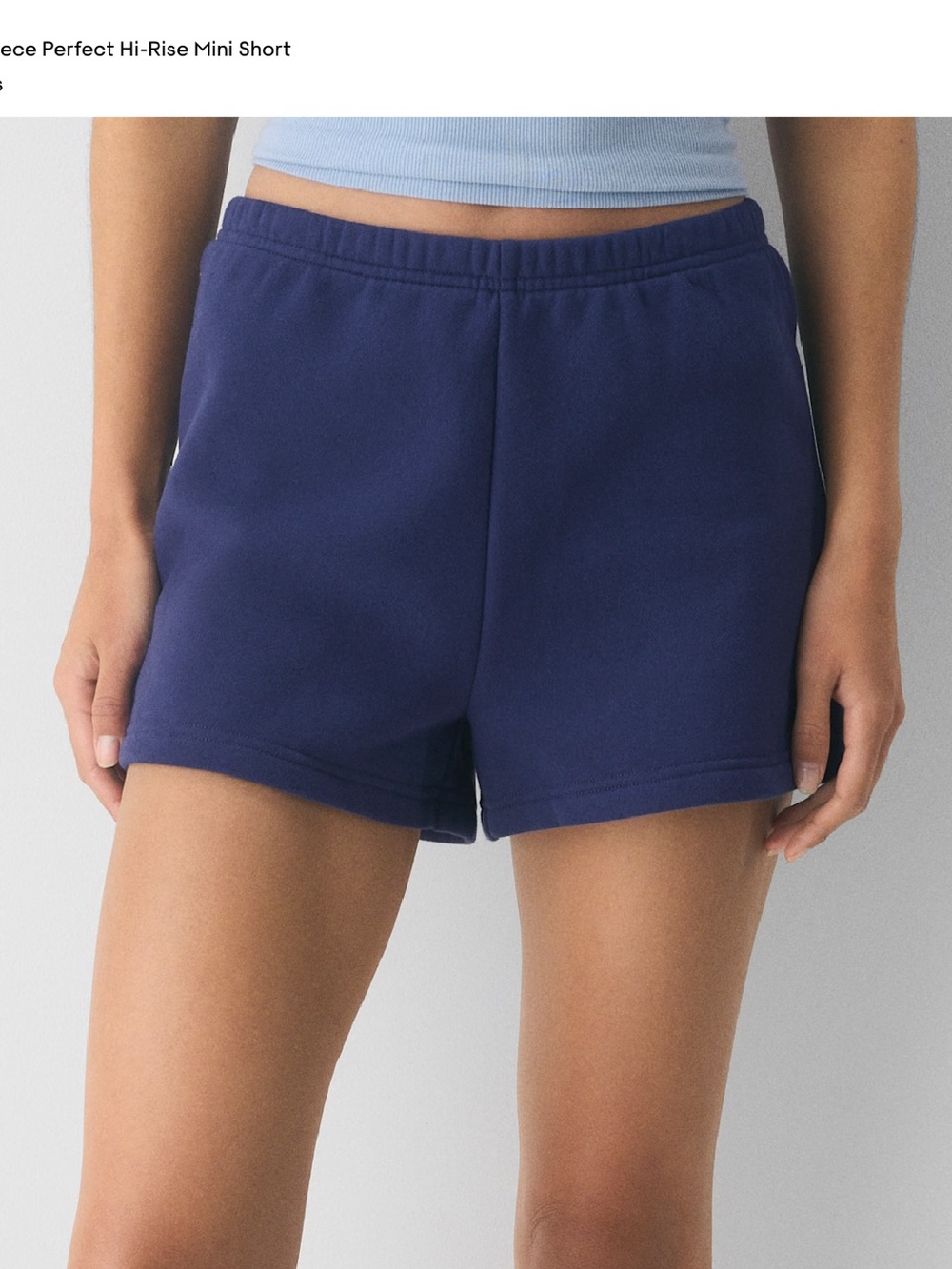 Aritzia Cozy Sweatfleece Perfect Hi-Rise Mini Short NWT